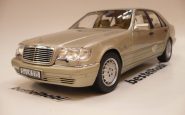 MERCEDES S CLASS S600 W140 1997 SILVER GOLD NOREV 1